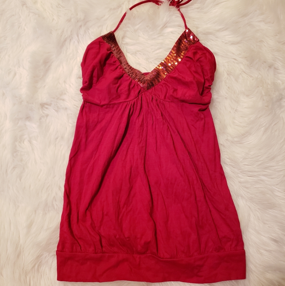 Victoria's Secret Bra Top Sequin Halter XS